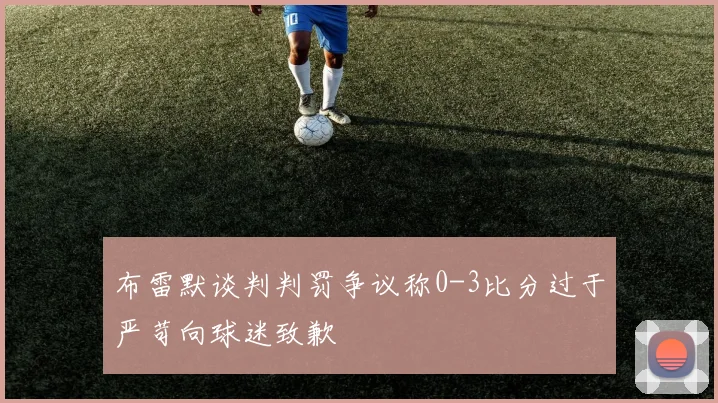 布雷默谈判判罚争议称0-3比分过于严苛向球迷致歉
